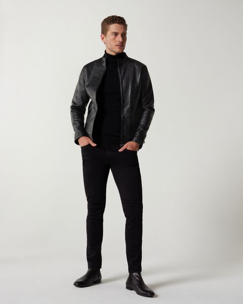 Black Clean Biker Jacket